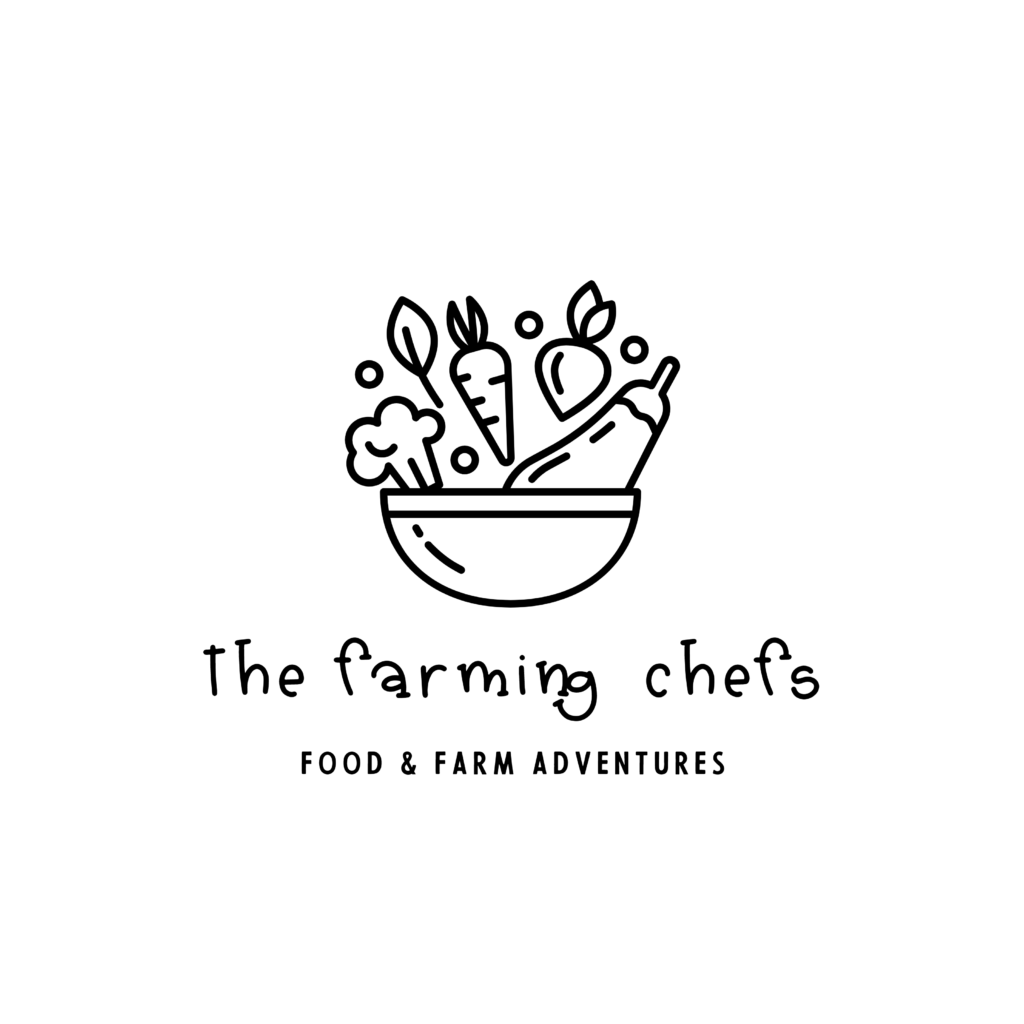 Logo the farming chefs - white color