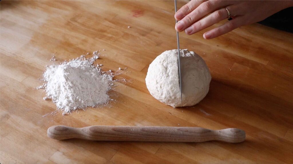 roll dough into one ball