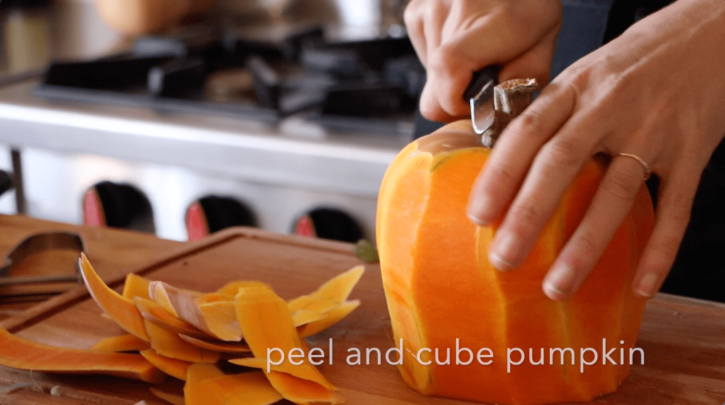 Peel butternut squash