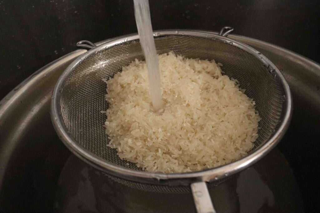 Simply fantastic white rice - rinse rice recipe