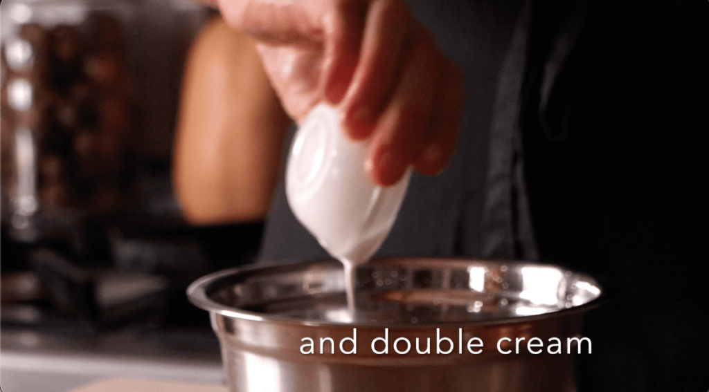 Add double cream