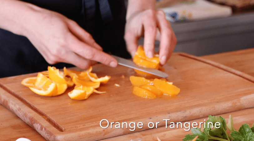 Slice some orange wedges