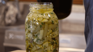 Aubergine Pickle made by The Farming Chefs