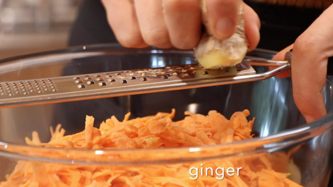 grate ginger