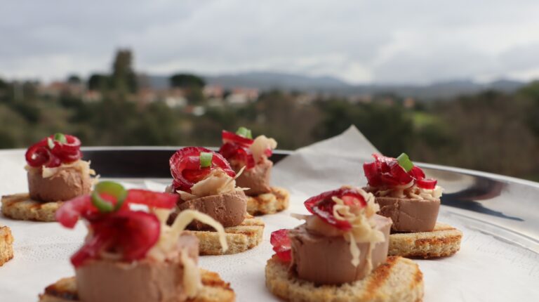 pate during farm tour