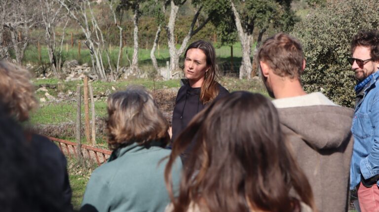 sophie during farm tour