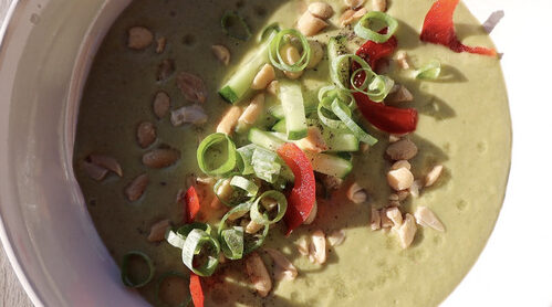 Zucchini & Peanut Butter Soup from The Farming Chefs