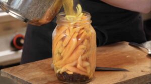 Quick Pickled Curried Carrots with Raisins